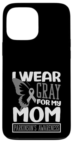 I Wear Gray For My Mom Butterfly Parkinson's Awareness �X�}�z�P�[�X iPhone 13 Pro Max �p
