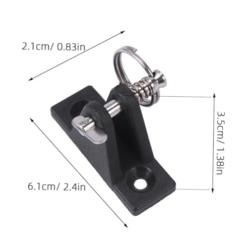Outanaya Stainless Steel Boat Canopy Fitting with Mounting Screws Durable Accessory for Kayak Canoe Fishing Dinghy and Yacht High Polished Finish for Modern Watercraft - Thumbnail 3