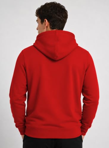 Image of ADRO Mens Abstract Graphic Hoodie | 320 GSM Cotton Poly Fleece | Regular Fit Contemporary Artistic Sweatshirt for Winter & Streetwear