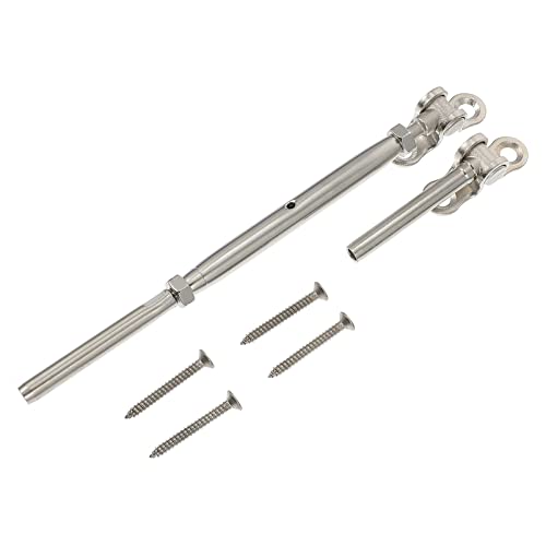 Tensor ajustable de acero inoxidable 3/16 para barandillas de cable miniatura 1