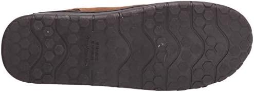 Dearfoams Men's Suede Boot Slipper, Chestnut, 11 | Image 3