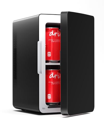Image of Electactic Mini Fridge, 6L /8Can Portable Small Refrigerator for Bedroom