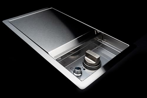 Image of Spire Built-in 18000BTUs Searing Side Burner with Lid, Stainless Steel