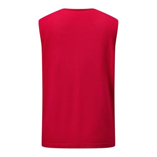 Image of SOLILOQUY Christmas Sweater Vest for Women Button Down Embroidery Knit Vest