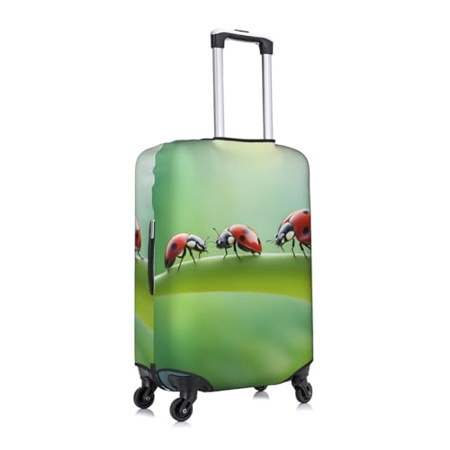 Funny Ladybug Tsa Approved Luggage Cover For 18-32 Inch Suitcases Scratch-Resistant Stretch Luggage Cover3