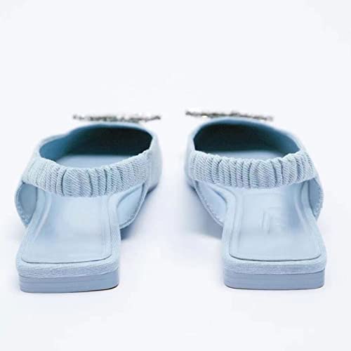 Sandales en strass confortables et chaussures plates légères d'été - 4