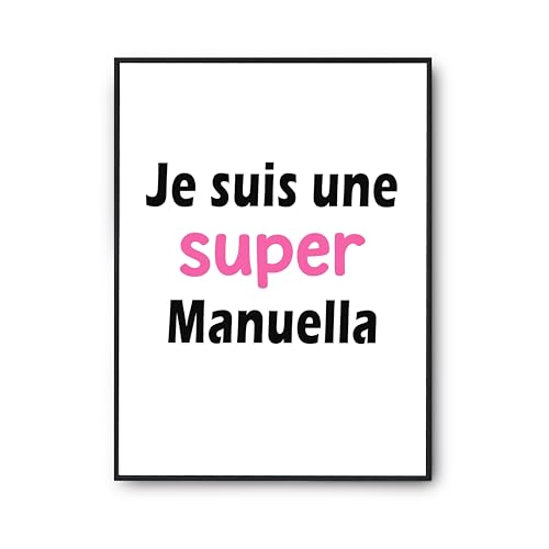 Cadeau humour anniversaire : l'affiche poster Manuella à offrir sans hésiter