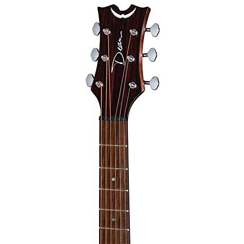 Dean Sa Folk E Vb St Augustine Folk Acoustic-Electric Guitar, Right Handed - Vintage Burst Bundle With Guitar Chord Book With Online Video Instruction And Premium 2 Yr Cps Enhanced Protection Pack #TOP5