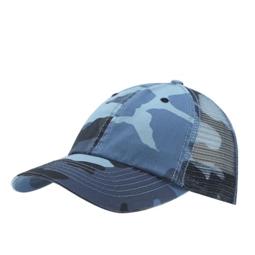 Image of The Vintage Year Washed Cotton Unstructured Soft Mesh Adjustable Trucker Baseball Cap