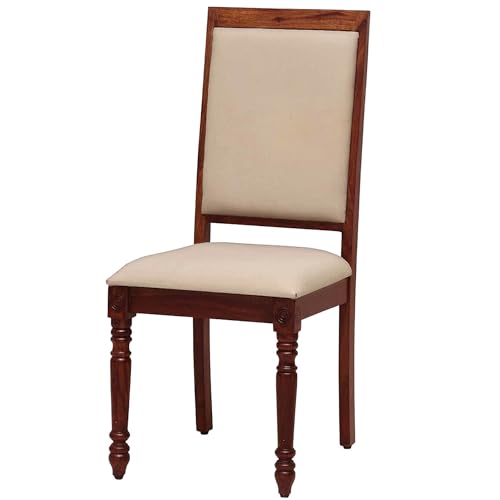 Image of Solid Sheesham Wood 6 Seater Dining Table Set for Home (Honey Brown Finish)