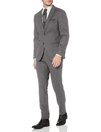 Calvin Klein Men's McCoy X-Slim Fit Suit, Gray, 42 Short