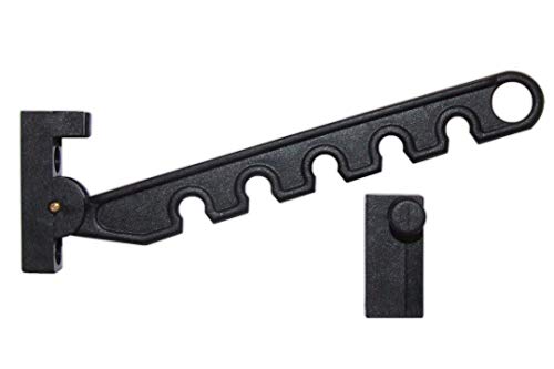 Socchiudi Ante per Finestre e Persiane, Blocco Apertura con 6 Posizioni di Chiusura, Nero