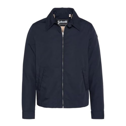 Blouson Marine Homme Schott Evano idéal pour vos sorties urbaines de mi-saison