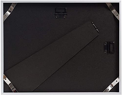 Golden State Art, 8.5X11 Metal Wall/Table-Top Photo Frame Collection, Aluminum Photo Frame For Picture & Real Glass (Silver, 1 Pack) #TOP2