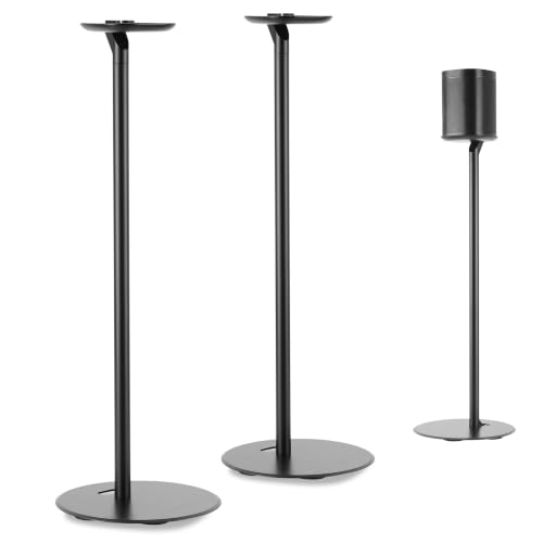 Image of ynVISION.DESIGN Floor Stand for Sonos One, SL, Play:1, 2 Pack, Black
