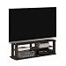 Furinno 11191DBR Entertainment Center, Short 43.3"(W) x13.4(H) x13.1(D), Dark Brown
