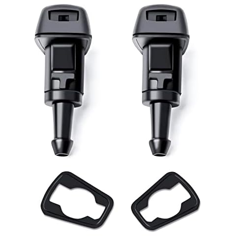 acdokuk 2 PCS Windshield Washer Nozzles, Car Windshield Washer Wiper Water Jet Spray Nozzle, Car Windshield Spray Nozzle Sprayer, Universal Front Windscreen Washer Pump for Most Cars Cover