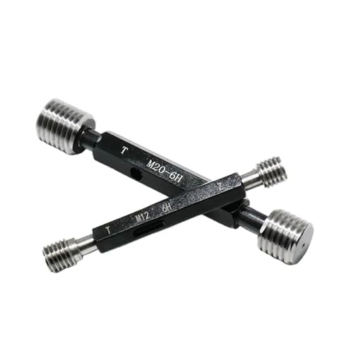 Calibrador métrico roscado M0.8 M0.9 M1 M1.2 M1.4 M1.6 M1.7 M2 M2.5 M3 M4 M5 M6 M8 M10 M12 M16 derecho gage fino métrico (M3x0.5) miniatura 4