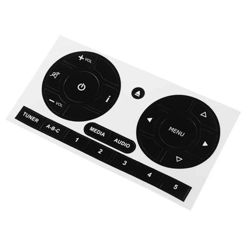 Autocollants de bouton Fiat 500 finition noir mat premium pour tableau de bord