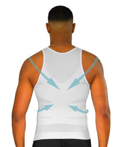 Curveless Canottiera Correttore di Postura Uomo | Anti Mal di Schiena | Raddrizza Schiena e Spalle | Compressione | Canottiera |
