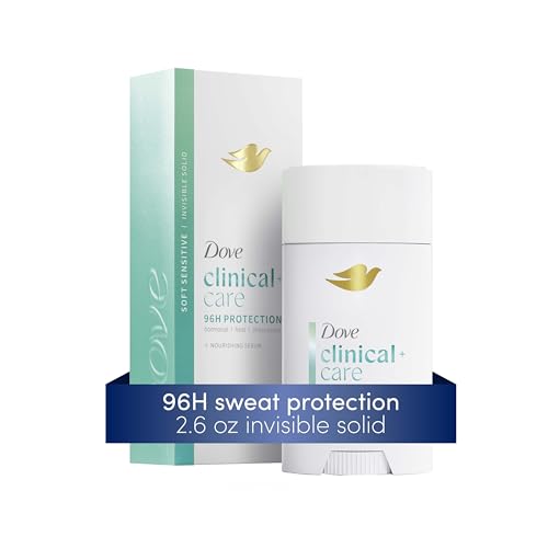 Dove Clinical + Care Antiperspirant Deodorant Stick for Women, 96H Clinical Strength Sweat & Odor Protection, With Nourishing Serum, Soft Sensitive with Fresh Scent, 2.6 oz - Image 6