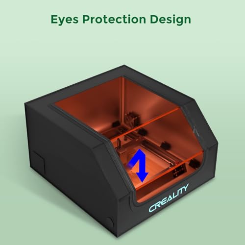 Creality Lasergravierer Gehäuse mit Entlüftung, Laserschneider Schutzabdeckung mit Ventilator und Rohr, flammhemmend und rauchdicht für Creality und andere Lasergraviermaschine (72 * 70 * 40cm)