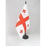 AZ FLAG - Tischflagge Georgien - 21x14 cm - Georgische Tischfahne 14 x 21 Cm - Flaggen