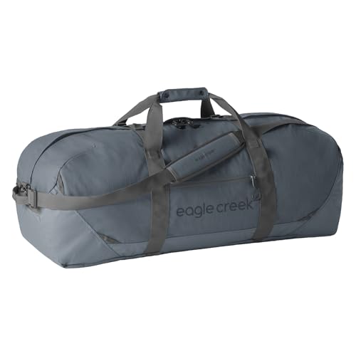 Eagle Creek No Matter What Duffel Bag - Eco Friendly Duffel for Sustainable Travel - Adjustable Shoulder Strap - Multiple Carry Options - Easy to Store - Smoke - 90L2