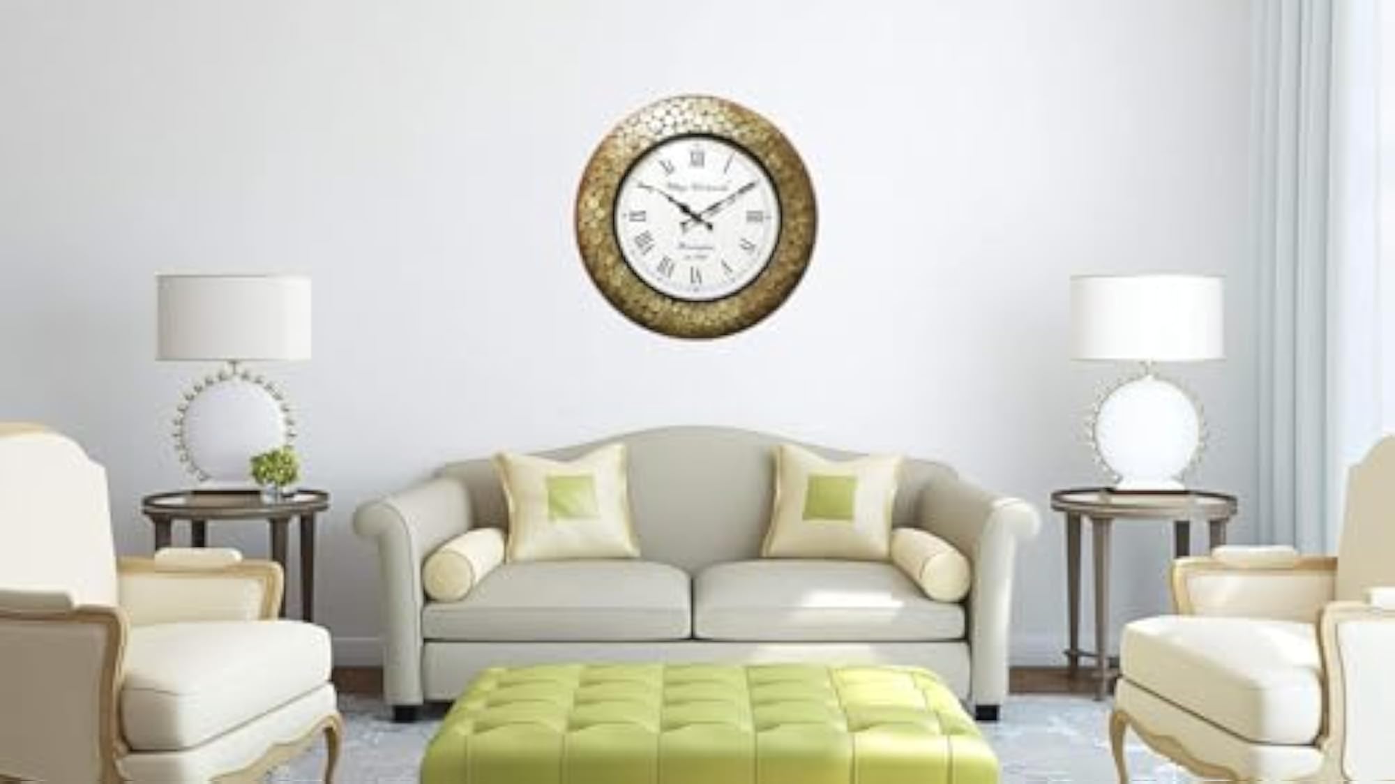 Village Clockworks Handcrafted Metal Analog Wall Clock