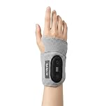 Red Light Therapy Wrist Support with Mugwort and Sea Salt Heating Pad for Carpal Tunnel and Tendonitis Relief, 3000mAh Cordless Heated Wrist Wrap Massager