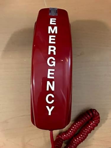 Teléfono de emergencia Trim-Style con marcador de línea roja miniatura 1