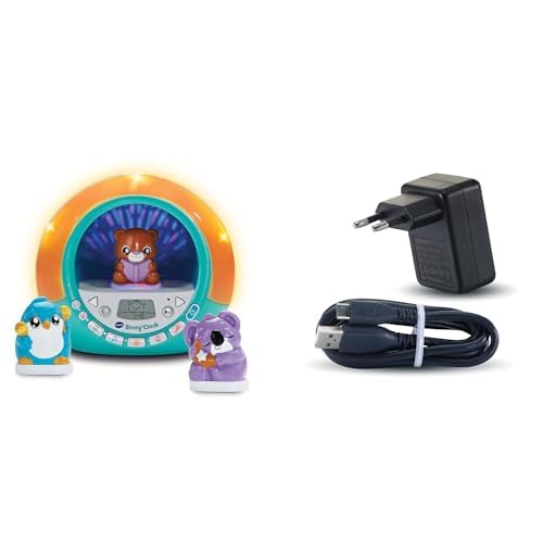 VTech Story'Clock Ma Conteuse Réveil Dès Contenu en Français + Adaptateur Secteur Chargeur USB C - vue 4