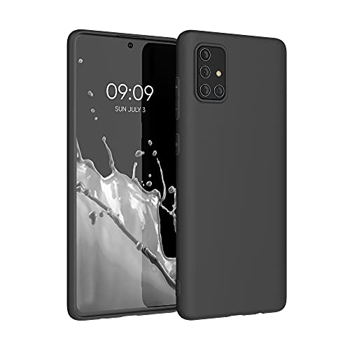 kwmobile Custodia Compatibile con Samsung Galaxy A71 Cover - Back Case per Smartphone in Silicone TPU - Protezione Gommata - nero matt