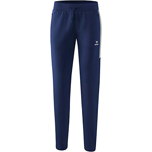 Erima Damen Squad Arbeits Trainingshose (1102007), New Navy/Silver Grey, 38