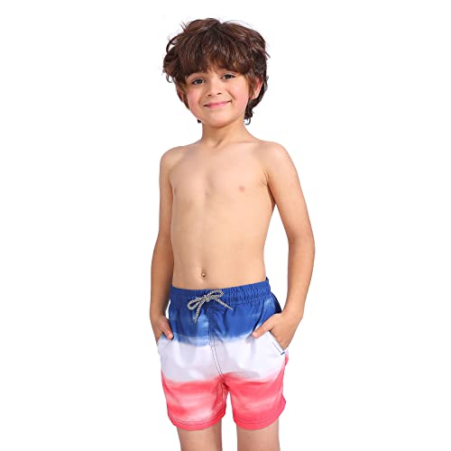 FEITAI Kids Swimwear Boys Swim Trunks Quick Dry Beach Board Shorts - Thumbnail 2