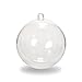 Darice 1105-96 Plastic Ball Ornament, 70mm, Clear -12 pack