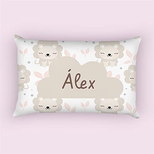 Miniatura 3 de Saquitomagico Cojin Almohada Para Bebe Personalizado Con Su Nombre.Nuevos Modelos.-Muy Suaves Leones