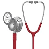 3M Littmann Stetoscopio per il monitoraggio Classic III, tubo auricolare bordeaux, 69 cm, 5627