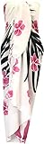 Sarong Wrap from Bali Your Choice of Design Beach Cover Up (Hibiscus Pink)