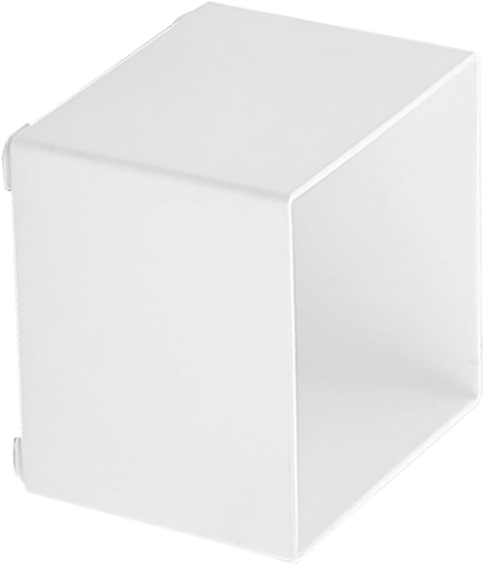 Desktop Memo Pad Holder White Plastic Notepad Case with Smooth Edges and Precise Craftsmanship, Stylish Paper Clip Holder for Desk, Easy to Clean Organizer for Office and Student