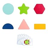 Reconnaissance des formes et des couleurs : Les formes en mousse colorées (cercles, triangles, étoiles, etc.) aident les enfants à identifier différentes formes géométriques et couleurs, soutenant ainsi le développement cognitif précoce.
