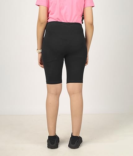 Image of KYDA Kids Girls's Stretchable Anti Bacterial Cycling Shorts, Yoga & Workout Gym Shorts