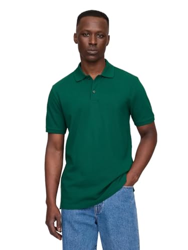 GAP Mens Stretch Pique Polo Shirt Rain Forest 19-5232 Tc XS