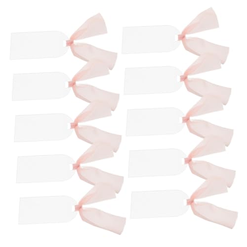 Marque-place acrylique transparent réutilisable pour décoration table buffet - 7