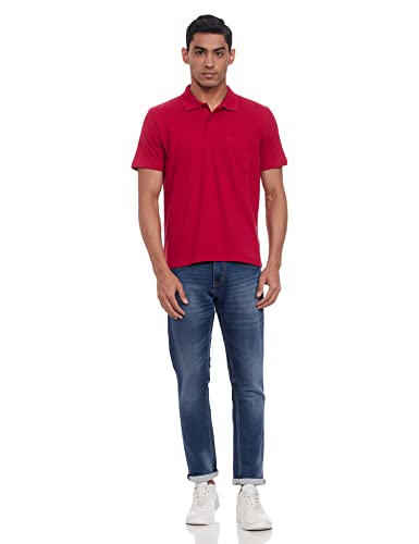 Image of Monte Carlo Mens S.Blue Plain Collar T-Shirt |22203401-167