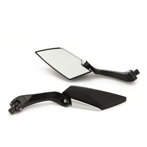 Espejo Retrovisor Moto Universal 8mm y 10mm en color negro para scooter y chopper