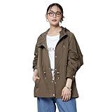 [ナノ・ユニバース] 撥水加工 フード ブルゾン レディース F 053 モカ 673-5212301