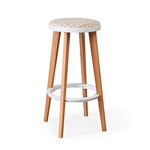 Chaise de barre minimaliste tabouret de bar bois compact pour restaurant - 2