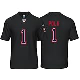 JA'LYNN Polk Jersey Mens/Women/Youth Football Stitched T-Shirt for Sports Fan Black No Brand/Logos