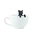 Genuine Fred, PURRTEA, Black Cat Reusable Silicone Tea Infuser, Black, Fun Gift for Tea Lovers, Clever Kitchen Gadget
